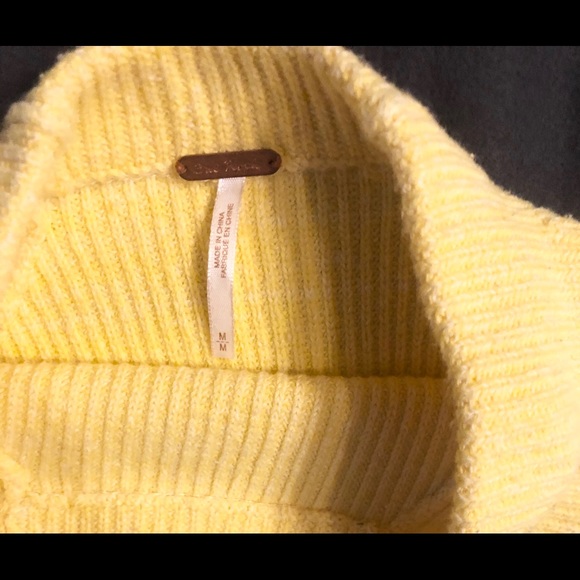 Free People Too Good Lemon Pop Sweater - Medium M - Picture 6 of 6